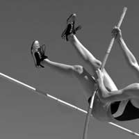 Track And Field Pole Vault Run-up
